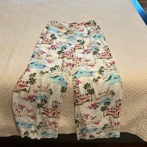 Favorite Daughter tropical summer silky pants